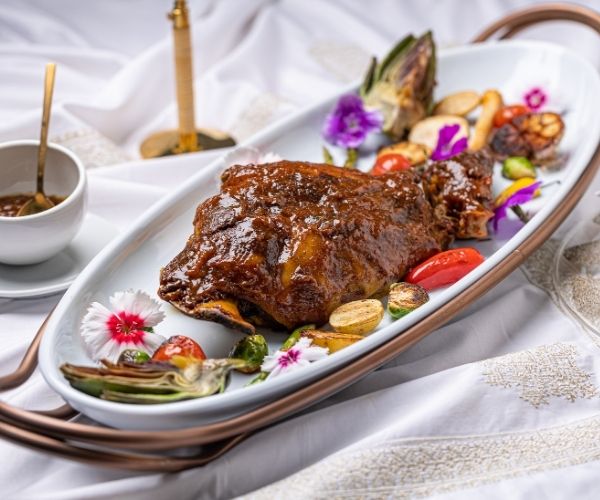 Gigot d'agneau confit