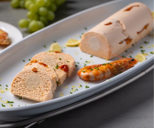 Bûche aux deux saumons